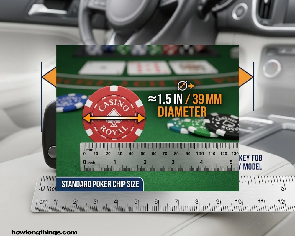 Poker Chip of 2.4 inches long