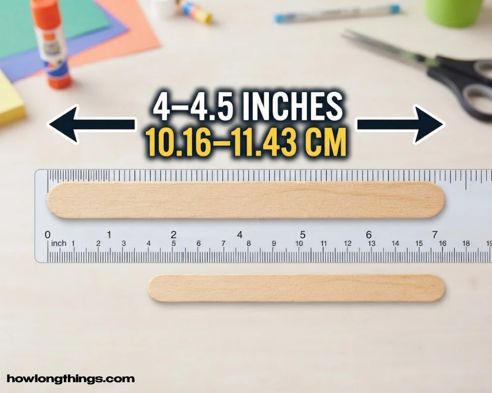 Popsicle stick of 4 inches long
