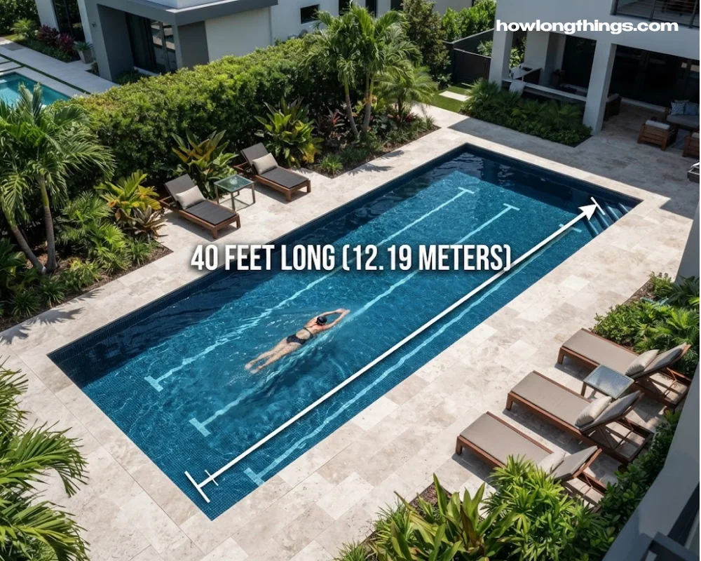 40 feet long Residential Lap Pool