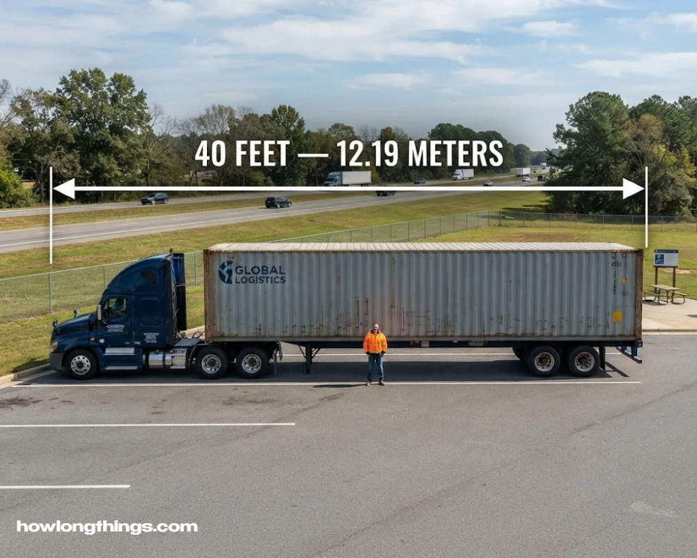 40 feet long Semi-Trailer Container Unit