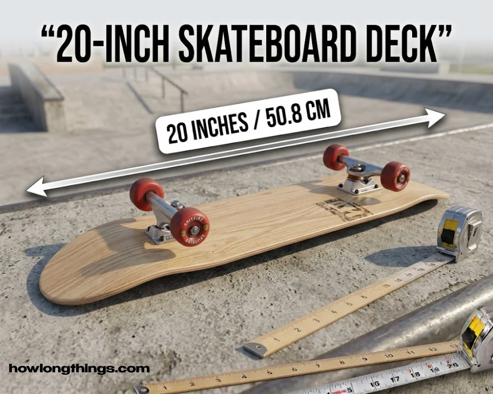 20 inches long Skateboard deck