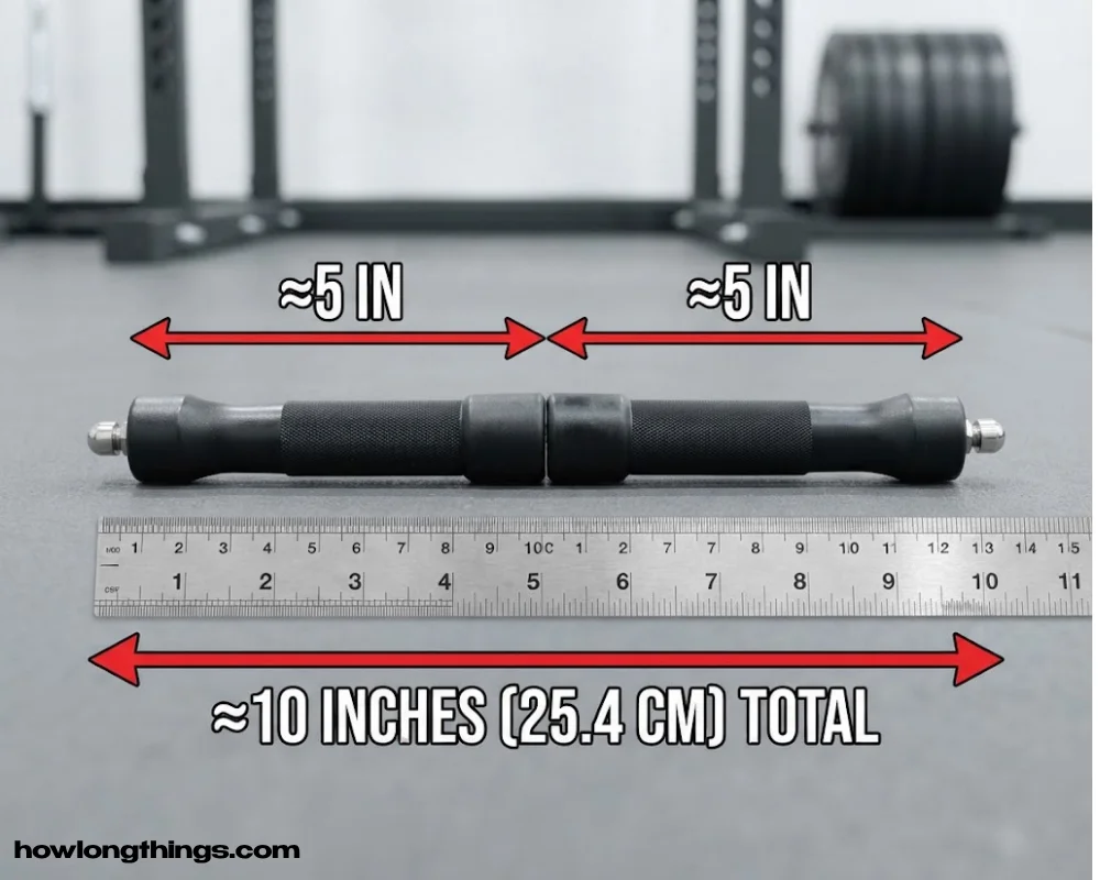 Skipping rope handles of 10 inches long