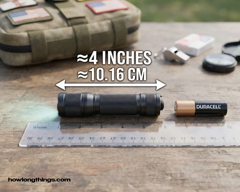 4 inches long Small LED flashlight