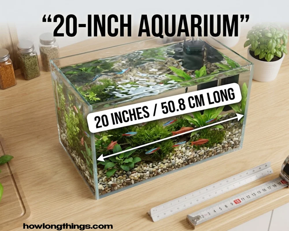 Small aquarium tank of 20 inches long
