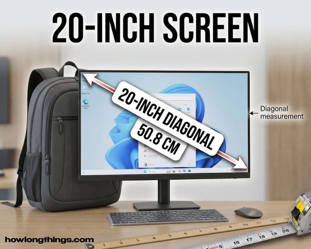 Small computer monitor or TV of 20 inches long