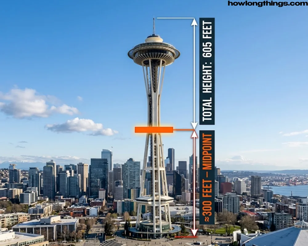 300 feet long Space Needle Midpoint