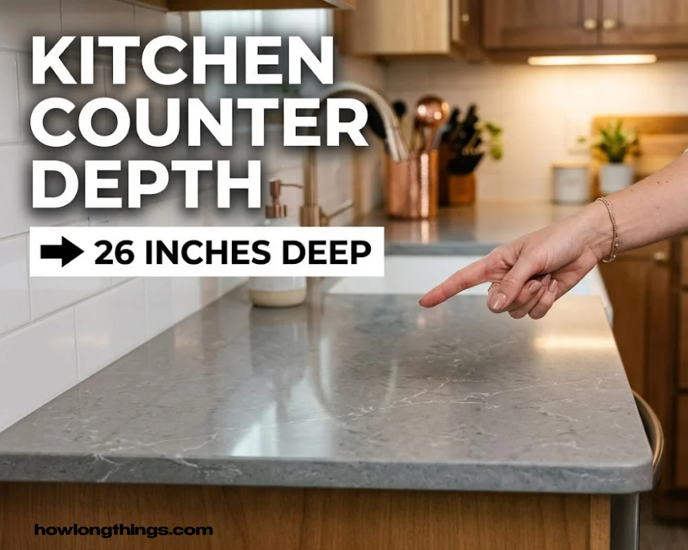 26 Inches long Standard Kitchen Counter Depth
