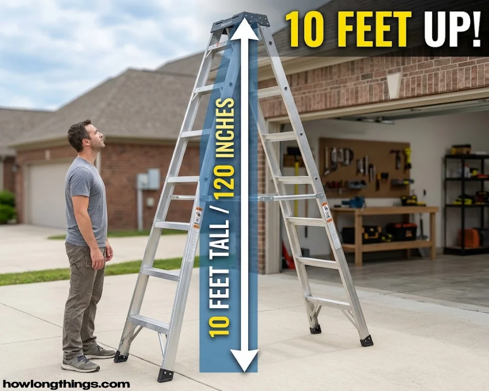 Step ladder that how long is 10 feet