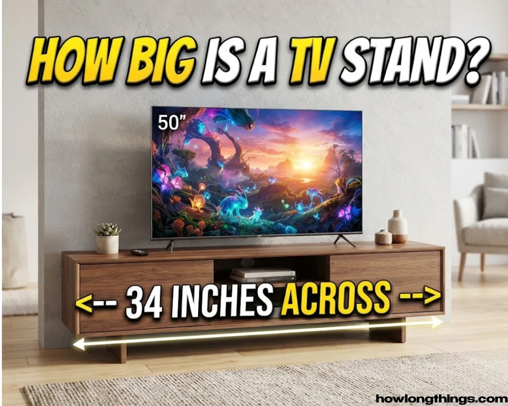 34 inches long TV stand or console width