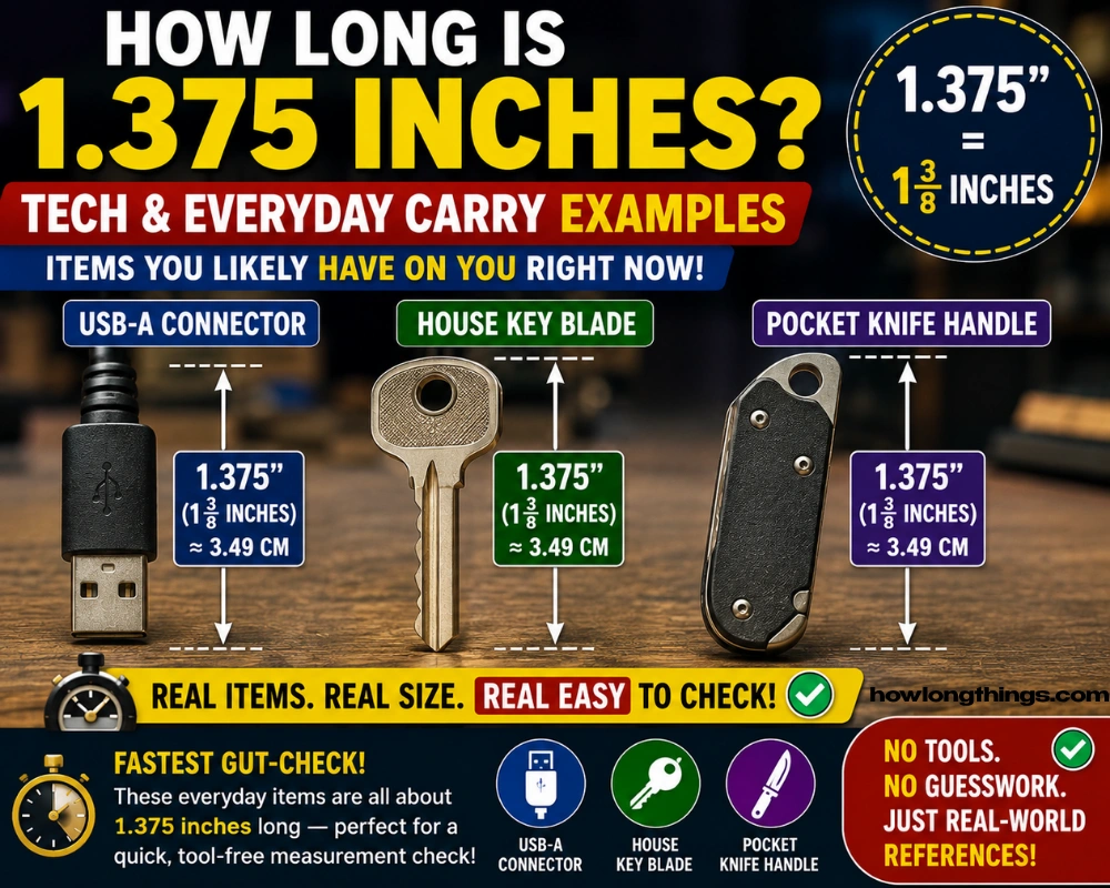 Tech and everyday carry of 1.375 inches long 