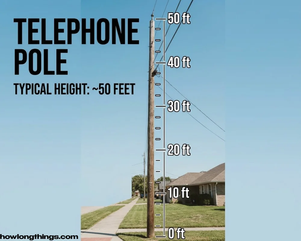 Telephone Pole of 50 feet long