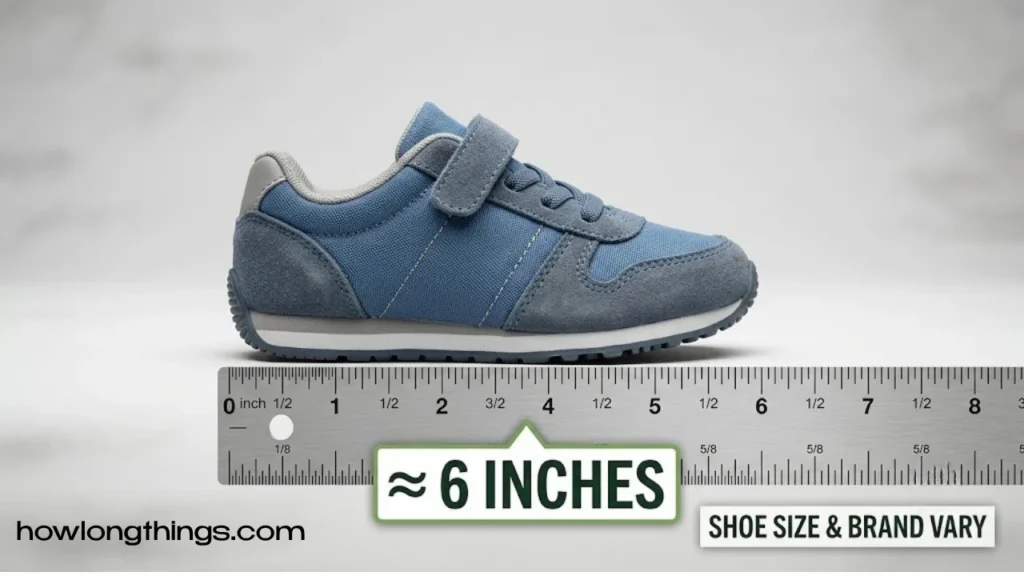 A Kid's Shoe (Toddler Size) 6 inches long