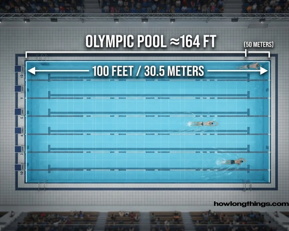 Two-Thirds of an Olympic Pool of 100 feet long
