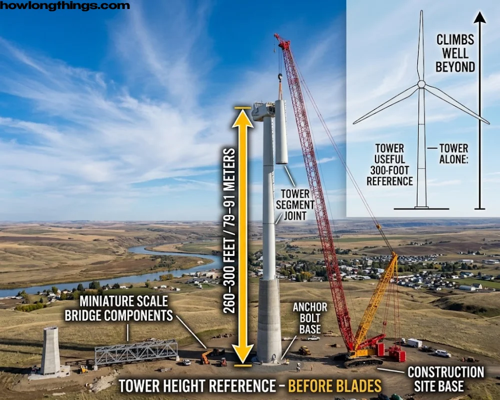 Wind Turbine Towers of 300 feet reference