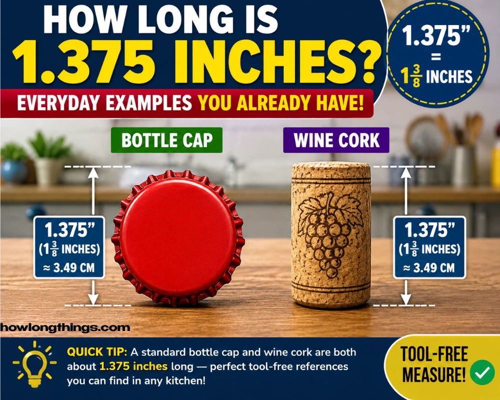 Household and kitchen things of 1.375 inches
