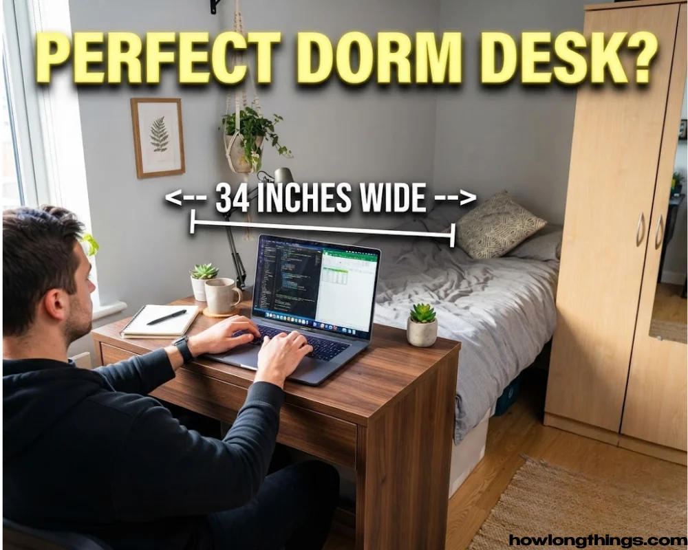 34 inches long Compact computer desk