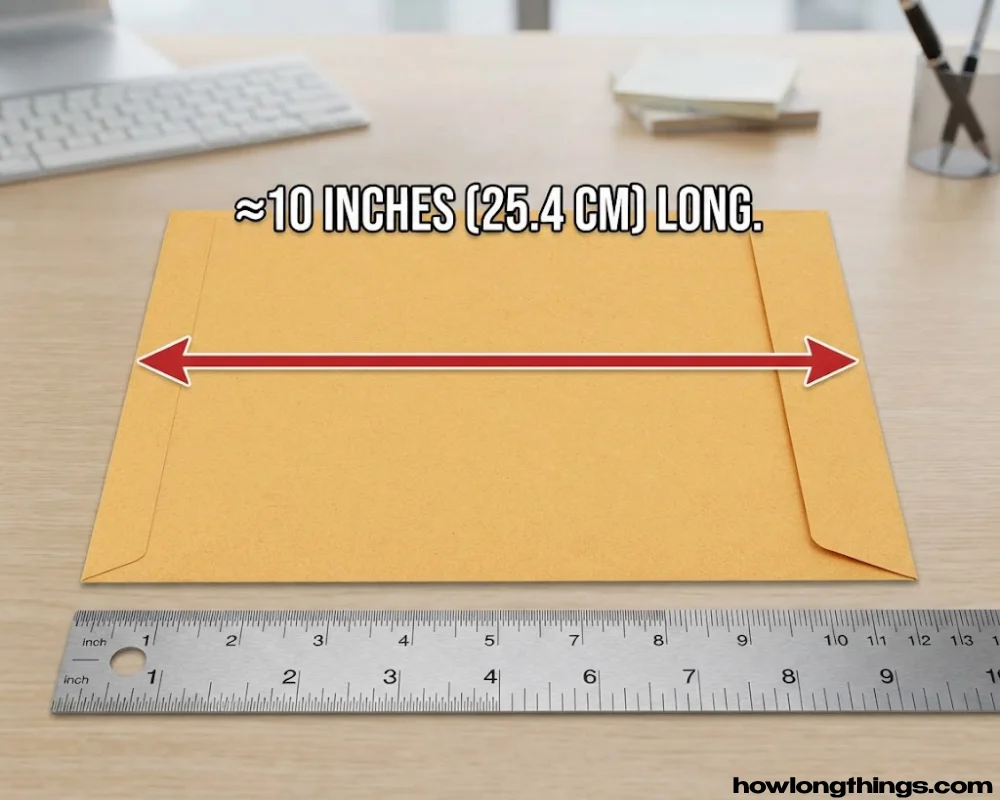 Large envelope of 10 inches long