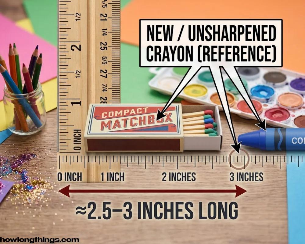 3 inches long standard matchbox