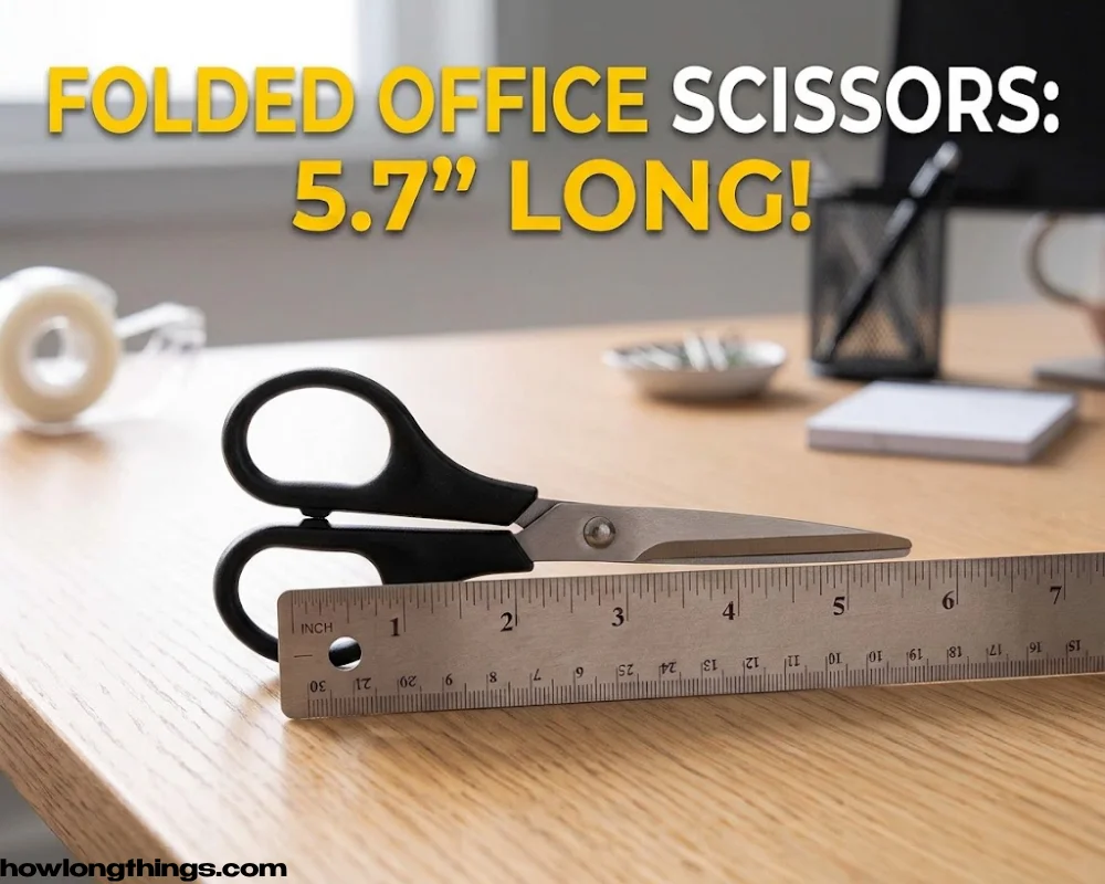 A 5.7 inches standard pair of office scissors
