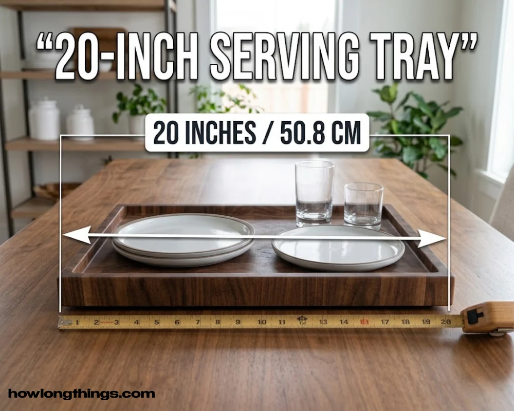 Dinner or serving tray of 20 inches long