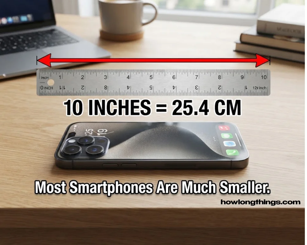 Large smartphone of 10 inches long