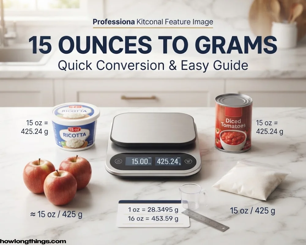 15 Ounces to Grams: Quick Conversion & Easy Guide with Examples