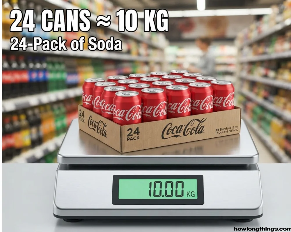 A 24-Pack of Soda Cans 10 kg