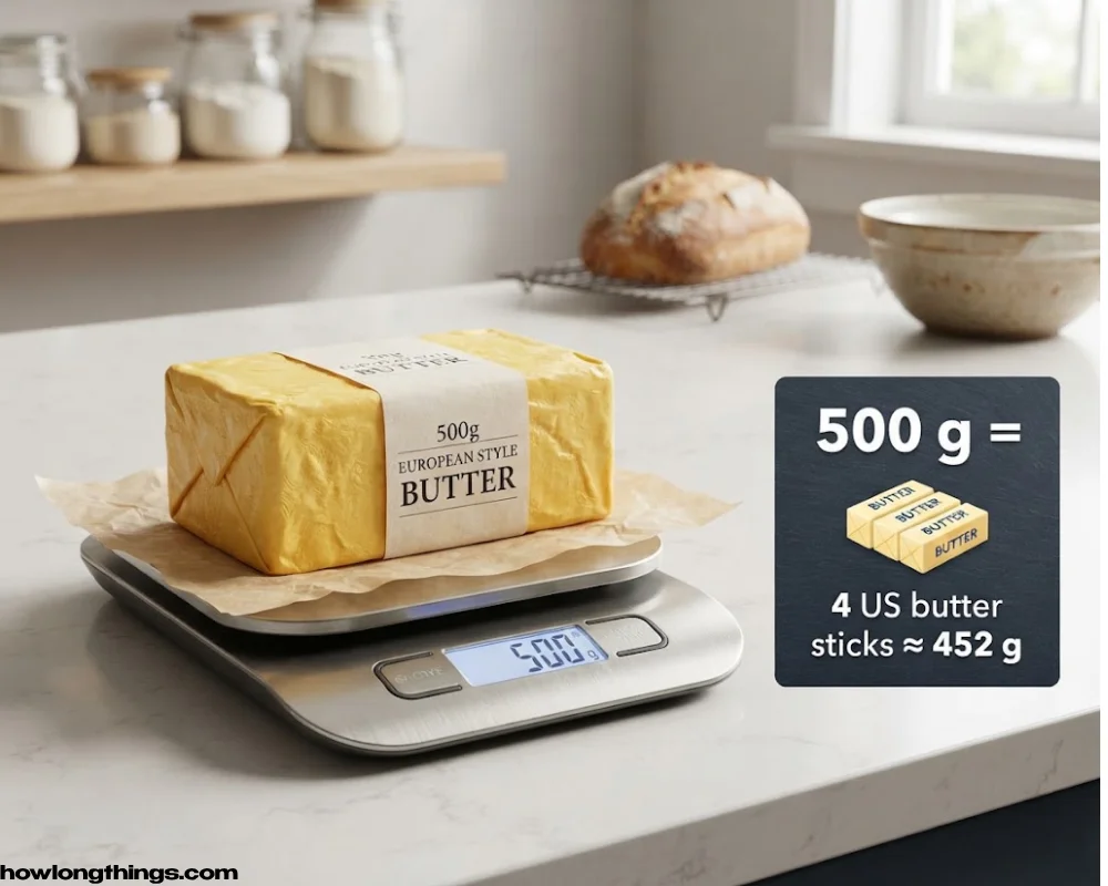 A Block of European-Style Butter of 500 grams