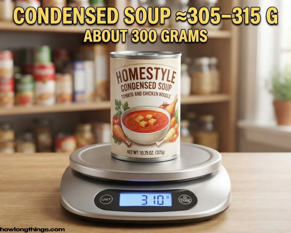 A Can of Condensed Soup around 300 grams