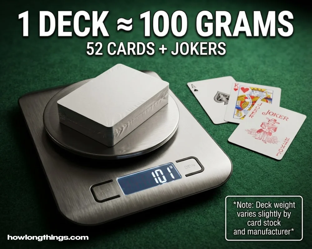 A Deck of Playing Cards of 100 grams