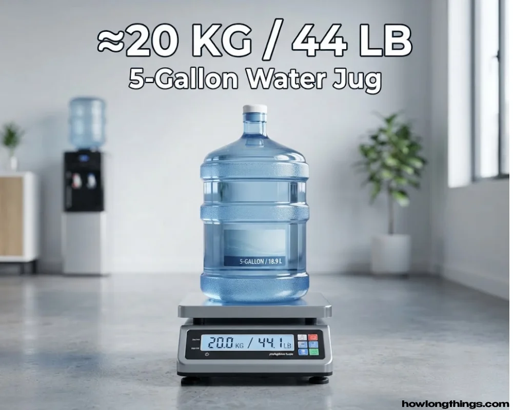 A Five-Gallon Water Cooler Jug of 20 kg