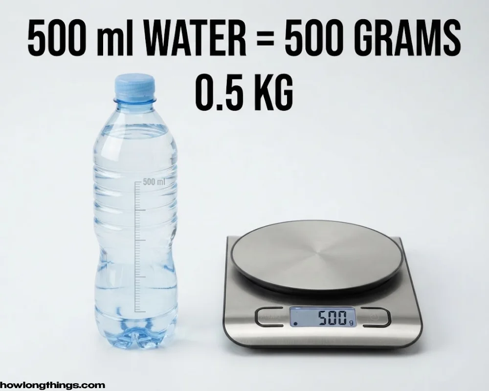 A Full 500ml Water Bottle