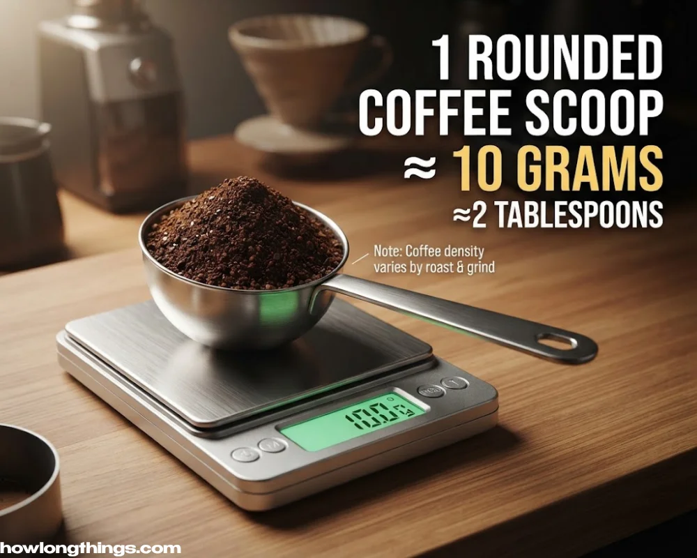A Heaping Coffee Scoop of 10 grams