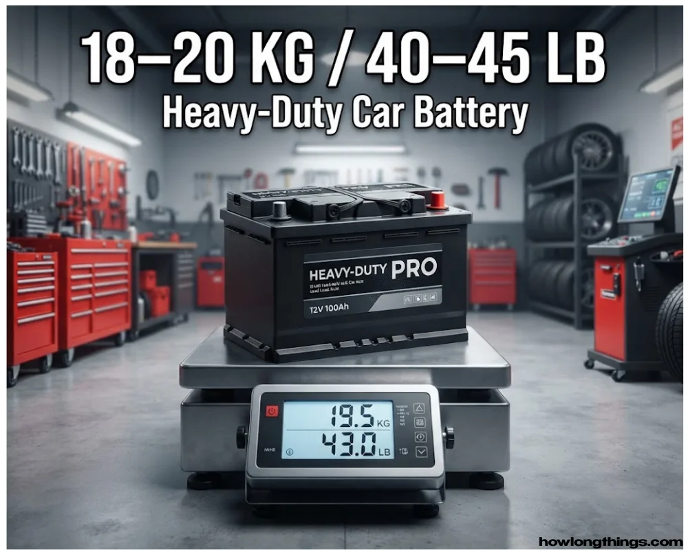 A Heavy-Duty Car Battery of 20 kg