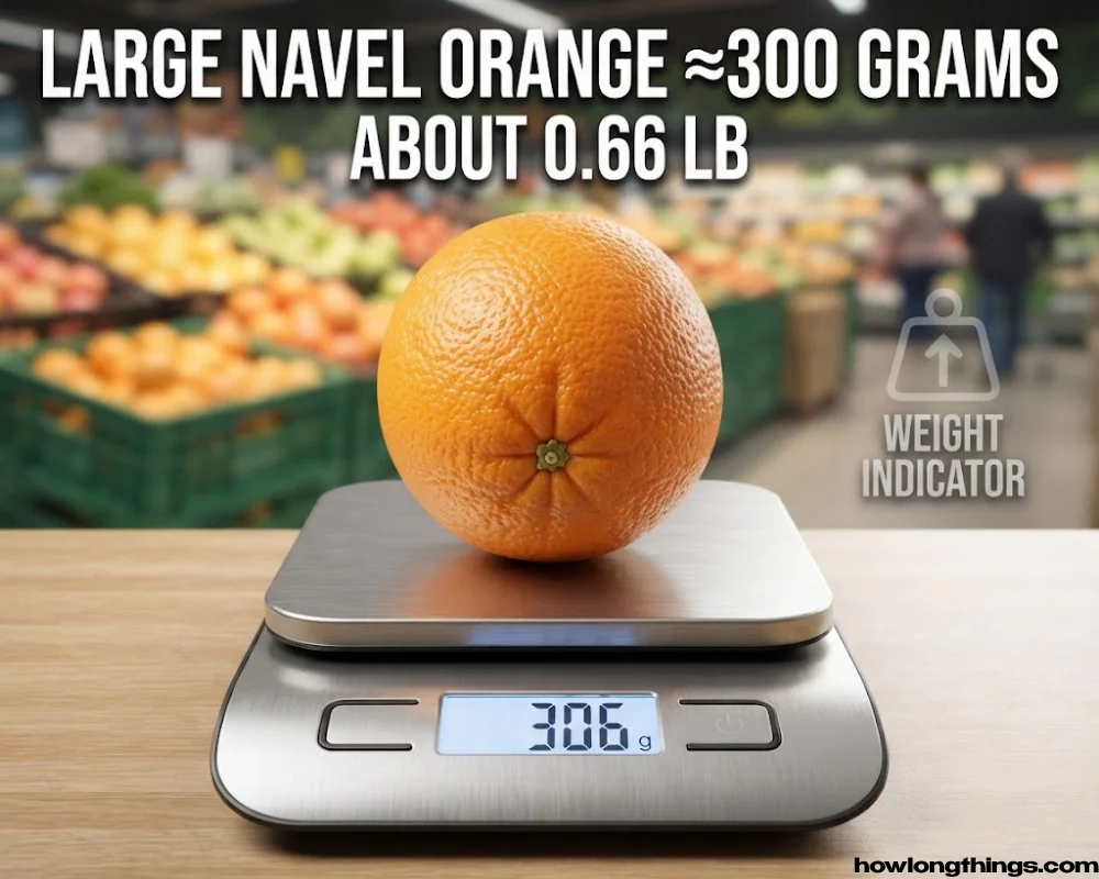 A Large Navel Orange around 300g