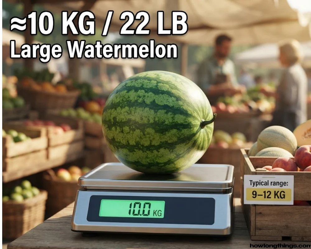 A Large Watermelon around 10 kg heavy