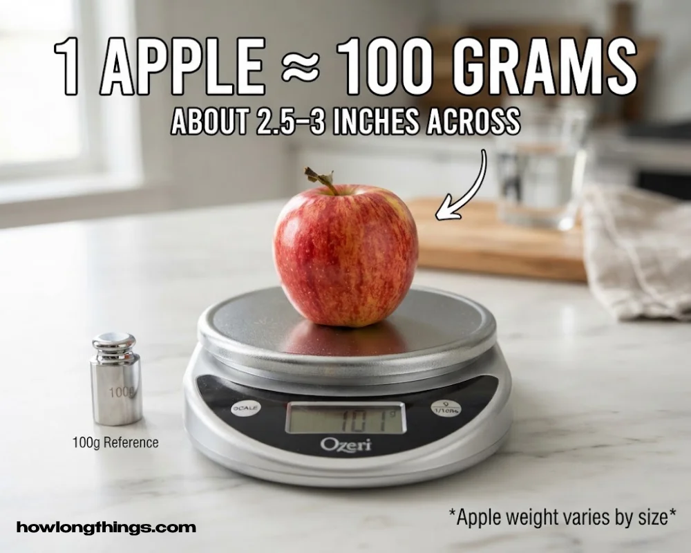 A Medium Apple of 100 grams