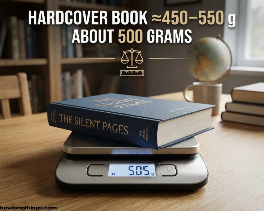 A Medium Hardcover Book around 500 grams