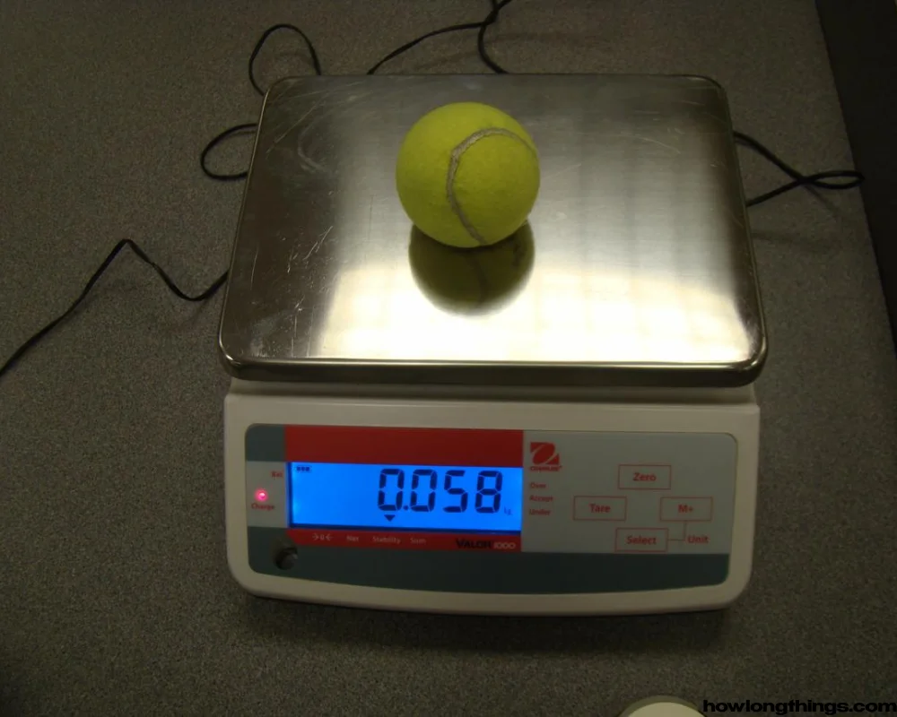 A Regulation Tennis Ball of 2 Oz
