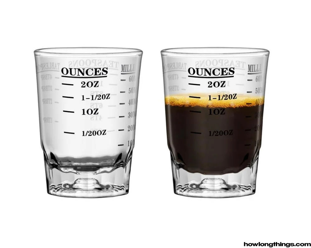 A Shot Glass and a Half of 2 OZ