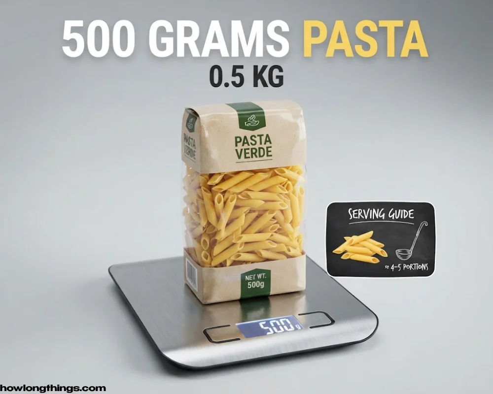 A Standard Box of Dried Pasta of 500 grams