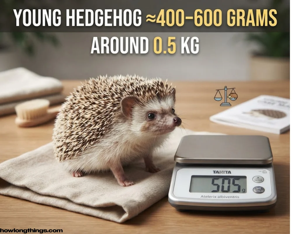 A Young Hedgehog around 500 grams