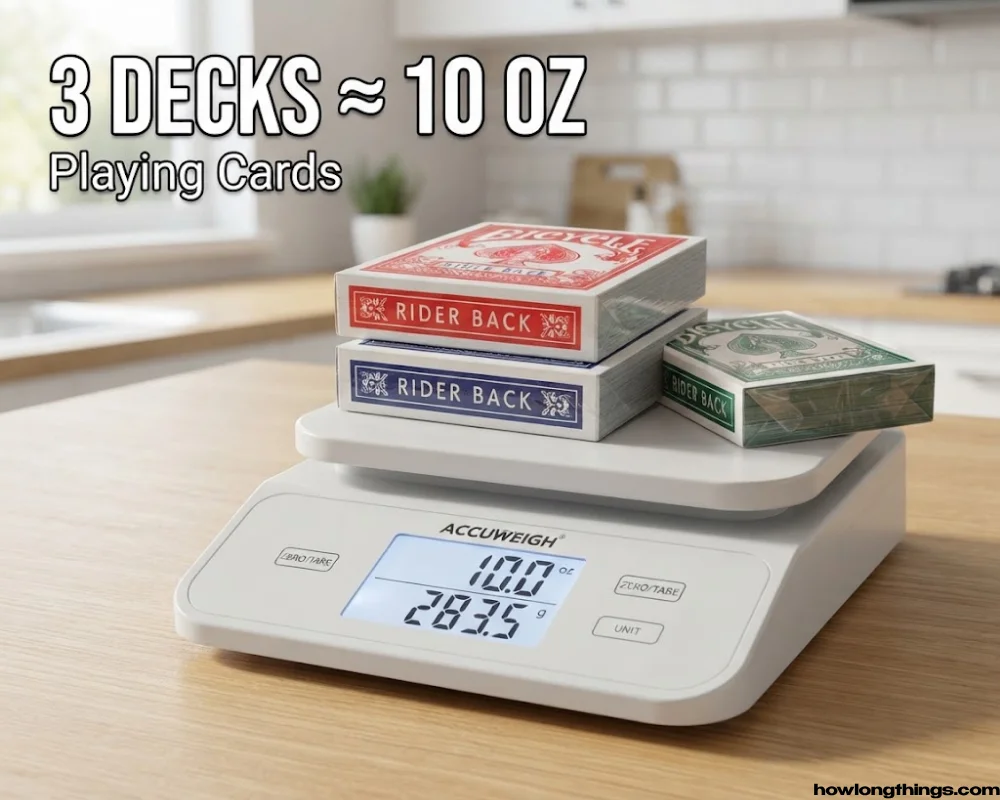 About Three Decks of Playing Cards