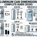 Aluminum Can Dimensions: Complete Size, Height & Diameter Guide (2026) Aluminum Can Dimensions: Complete Size, Height & Diameter Guide (2026)