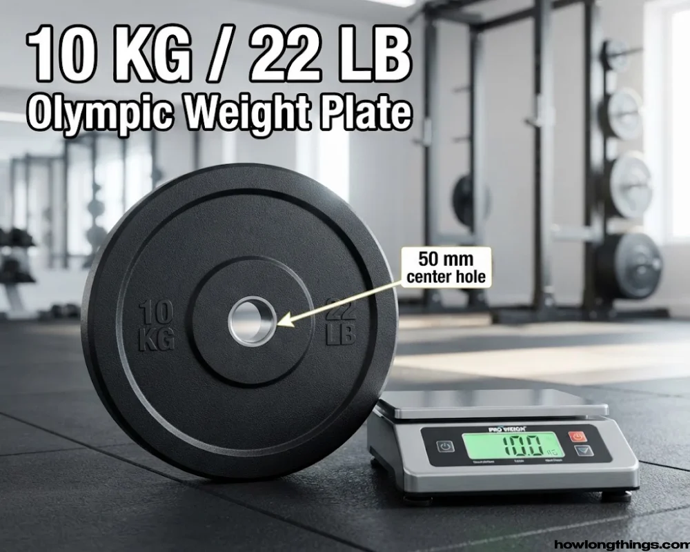 An Olympic 10 Kg Weight Plate