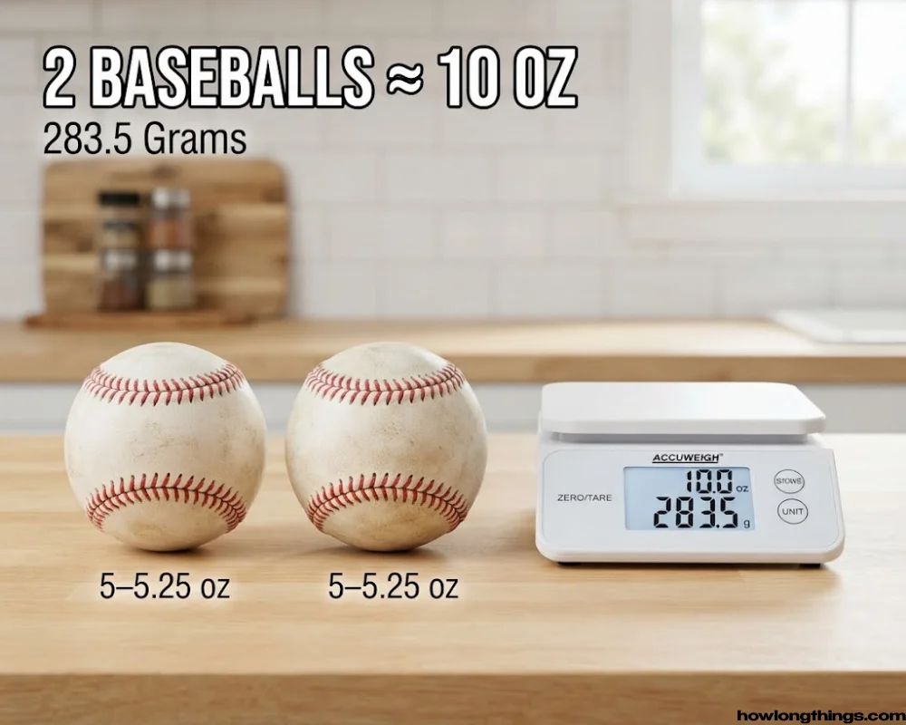 Close to Two Baseballs