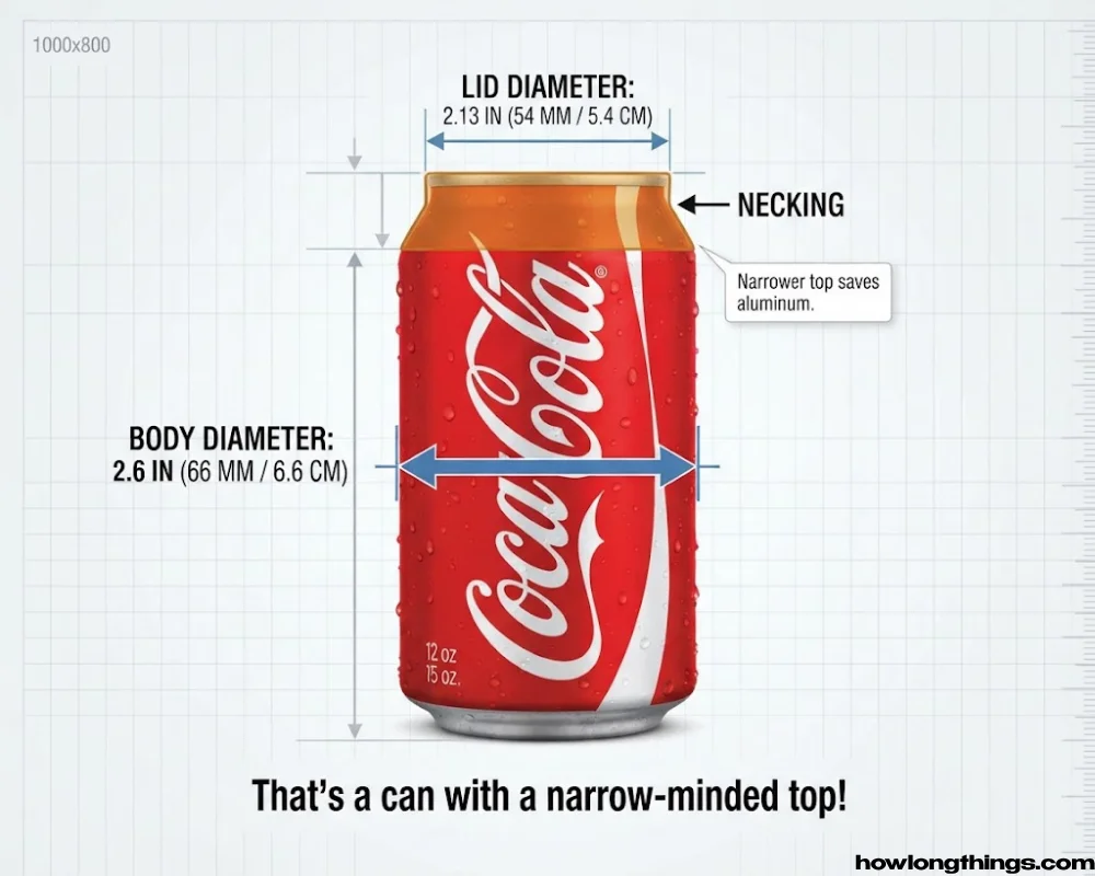 Coke Can Diameter & Lid Size