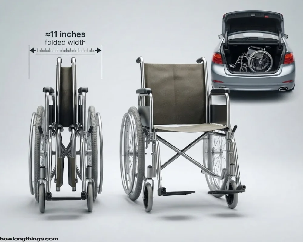 Folded wheelchair dimensions