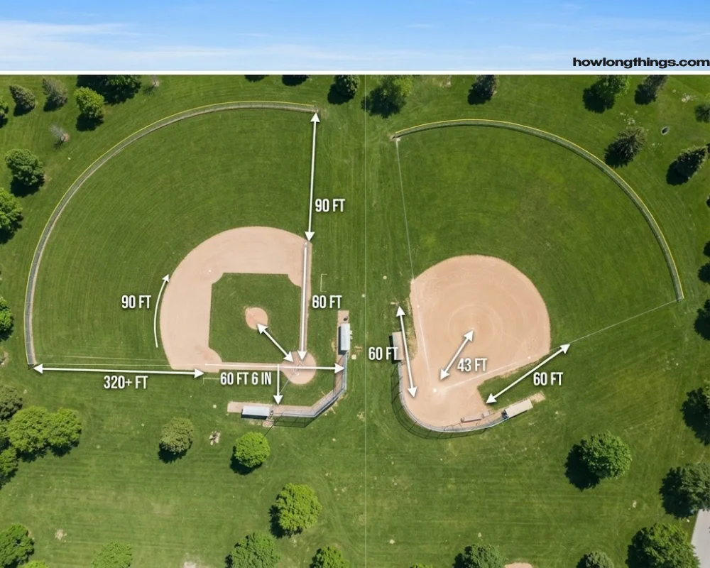 High School and College Field Dimensions