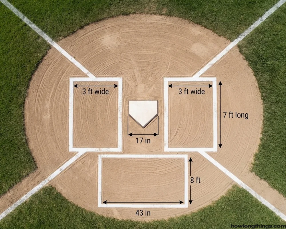 Home Plate, Batter's Box and Catcher's Box